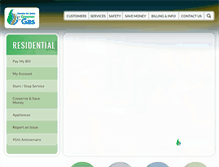 Tablet Screenshot of clearwatergas.com